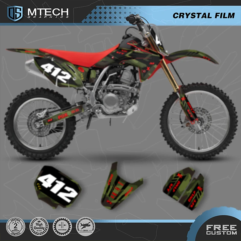 DSMTECH Custom Team Graphics Decals Stickers Kits For Honda 2007 2008 2009 2010 2011 2012 2013 2014 2015 2016-2020 CRF150R 008