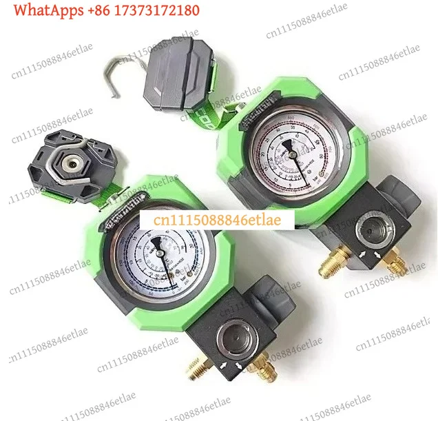 R22 R410a Refrigerant Charging Manifold Gauge Pressure Meter HVAC Fluorination Tool Air Conditioning Maintenance Equipment
