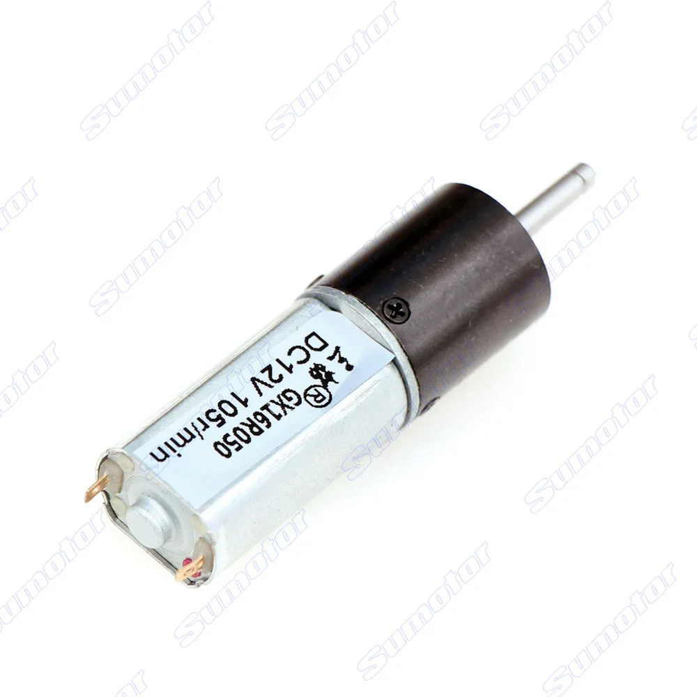 Imagem -02 - Pequeno Robô do Motor da Engrenagem Planetária Torque Alto Baixa Velocidade Motor Tubular Escovado Válvula do Fabricante de Leite dc Gx16 d = 16 mm 12v