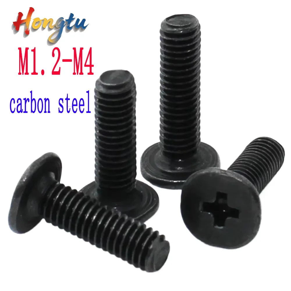 

50 M 1.2-M4 carbon steel ultra-thin flat head screws, notebook computer / mobile phone / glasses repair and computer assembly