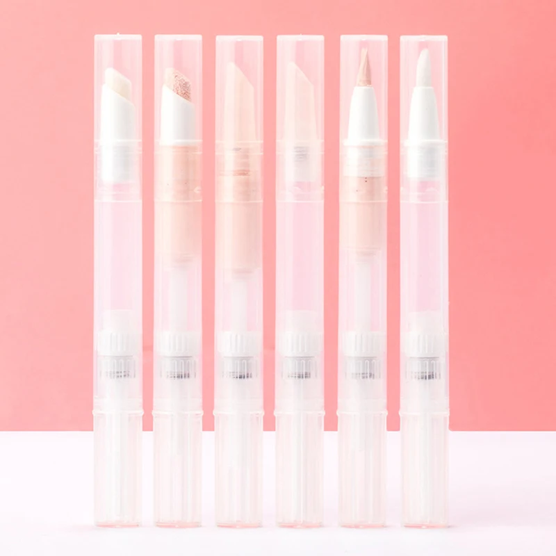 3ml/5ml podkład w płynie dozujący długopis obrotowy do makijażu pustego butelka ze szczotką przenośne podróżne butelki wielokrotnego napełniania