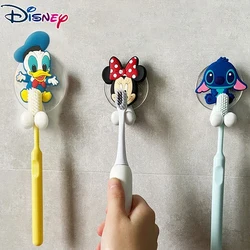 Disney Stitch Toothbrush Holder Cartoon Wall Mounted Rack Mickey Mouse Minnie Mouse Anime Kitchen Bathroom Kids Toys Gift