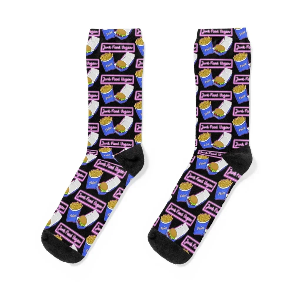 Junk food vegan Socks Christmas Heating sock cycling cool Men Socks Luxury Brand Women's