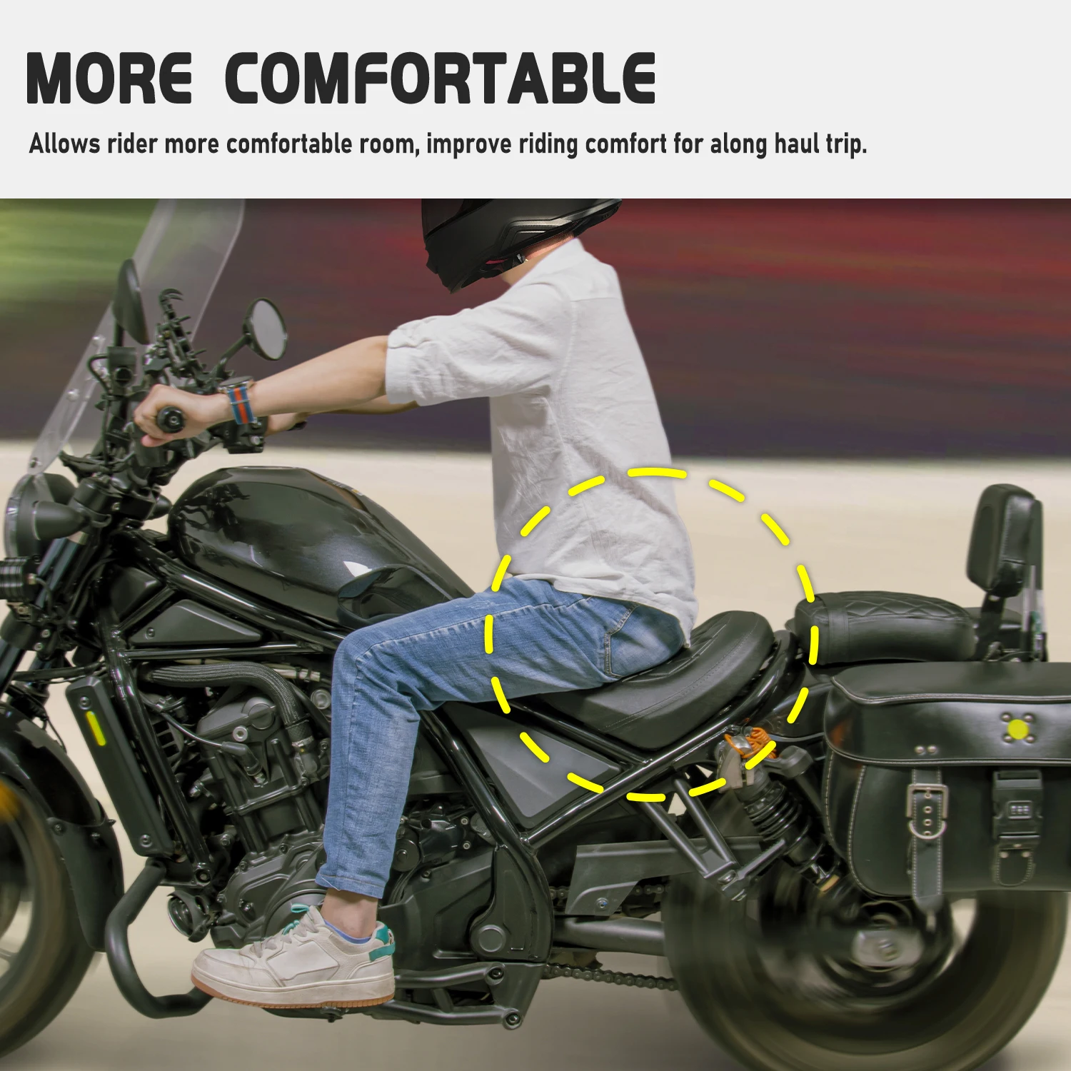 CM CMX 1100 Front Driver Solo Seat Cushion For Honda CM1100 CMX1100 Rebel 2021 2022 2023 2024 Rear Passenger Pillion Cushion Pad