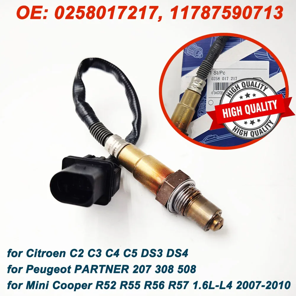 0258017217 1618LL 1618V0 1918LL Wideband Lambda O2 Oxygen Sensor For Peugeot 207 208 308 508 2008 3008 5008 Partner Mini Cooper