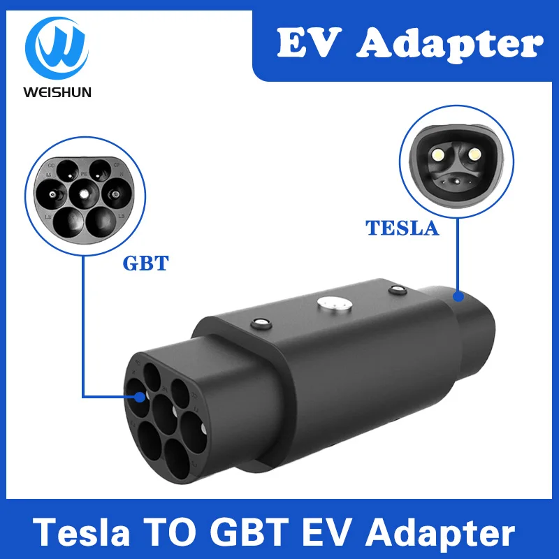 32A Tesla To GBT Adapter New Energy Electric Vehicle Charging Gun Converter Head Suitable For GB Charging Converter