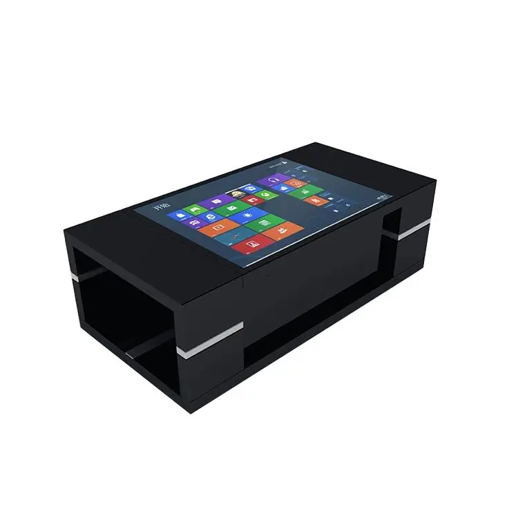 Wireless Charging Interactive Touch Screen Coffee Table Waterproof Restaurant Advertising Equipment