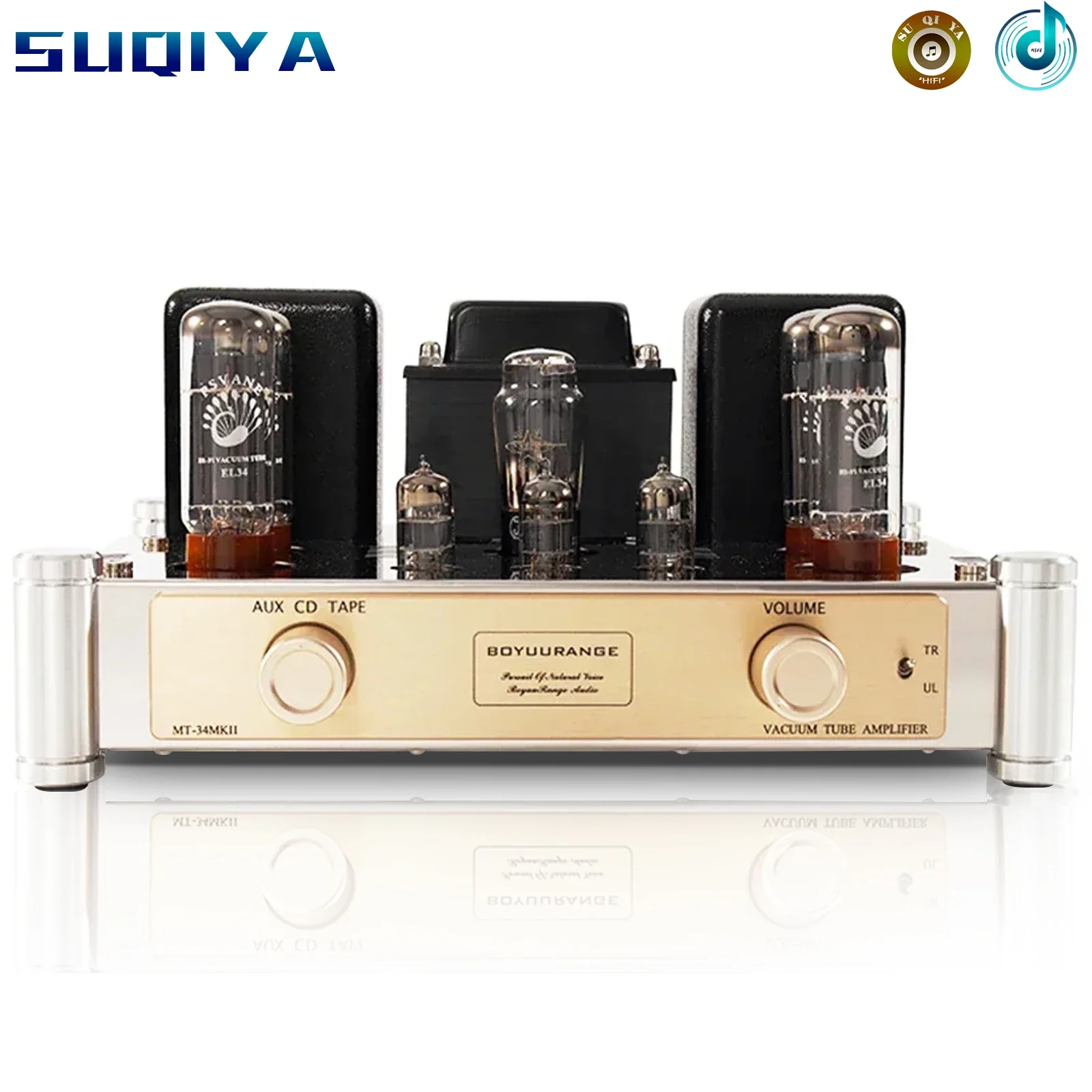 

Reisong Boyuu MT-34 EL34 Push-Pull Tube Amplifier HIFI EXQUIS 6CA7 Lamp Amp MT34