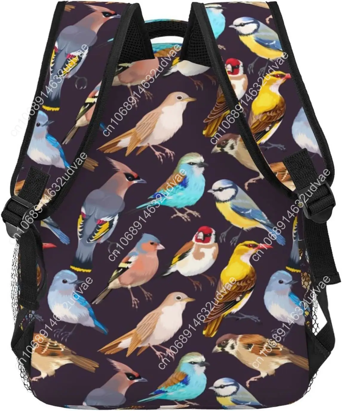 Funny Bird Pattern Backpack Big Capacity Backpack Lightweight Casual Travel Laptop Daypack for Men Women