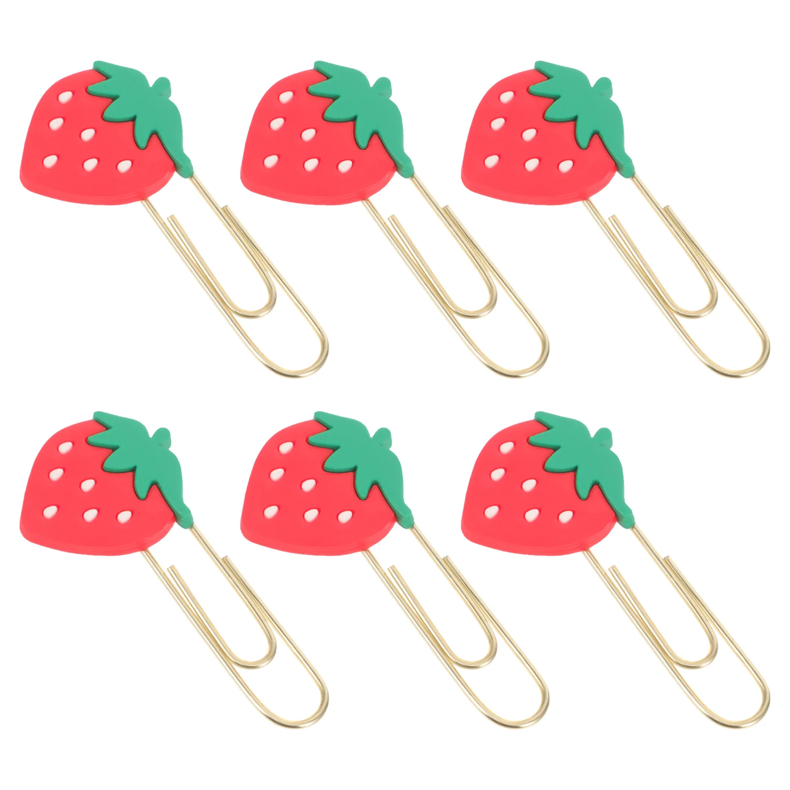 8 Pcs Paperclip Bookmark Cute Clips Bookmarks Cartoon Pin Metal Binding Clamp Memorandum