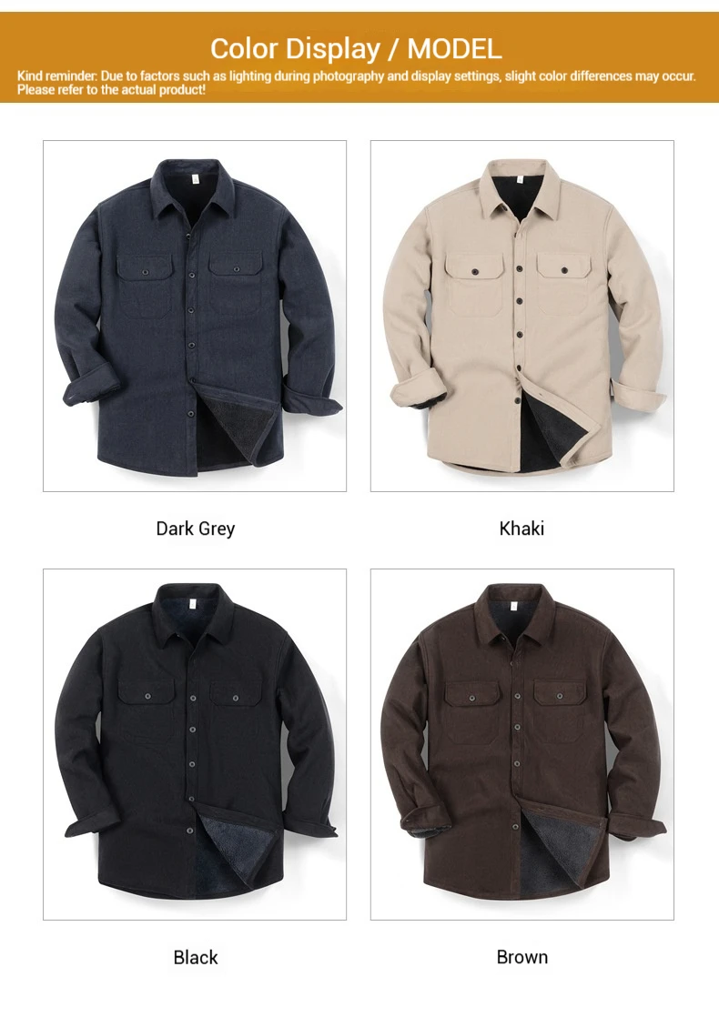 Heavy Chunky High Pit Chunky Strip Vintage Cord Langarmshirt Herren Herbst Winter Baumwolle Cargo Shirt Jacke – Detail 11