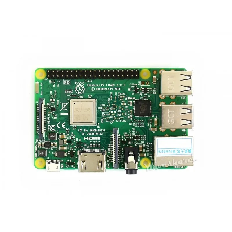 Carte de développement Raspberry Pi 3 modèle B, RPi 3B, Mini PC 10/100, Port Ethernet, Stérilisation 11n, WiFi, Alfred, Bluetooth 4.1