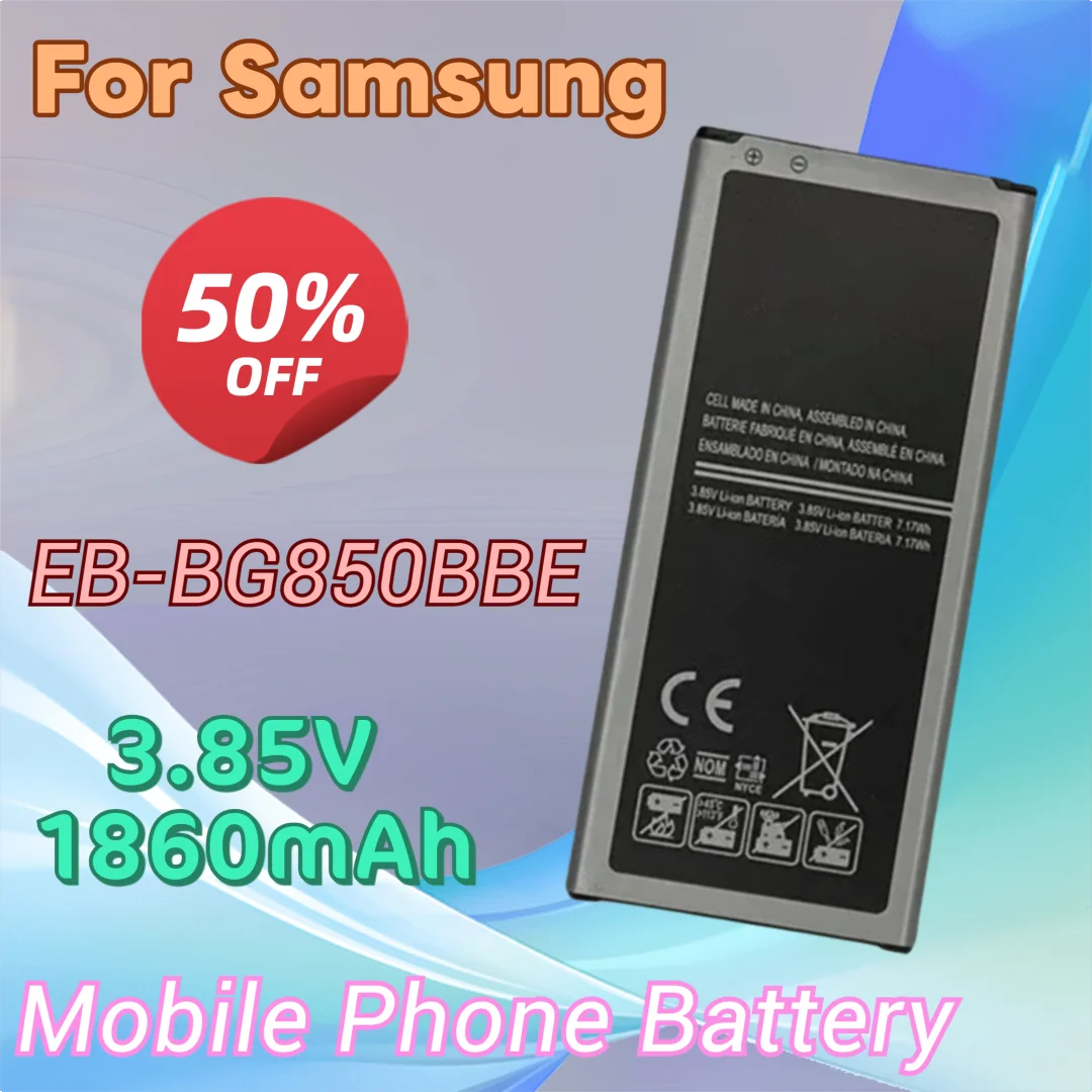 

Аккумулятор для мобильного телефона Samsung Galaxy Alpha G850K G850A G850L G850 G850F G850W G850S G850T EB-BG850BBE 3,85 В 1860 мАч