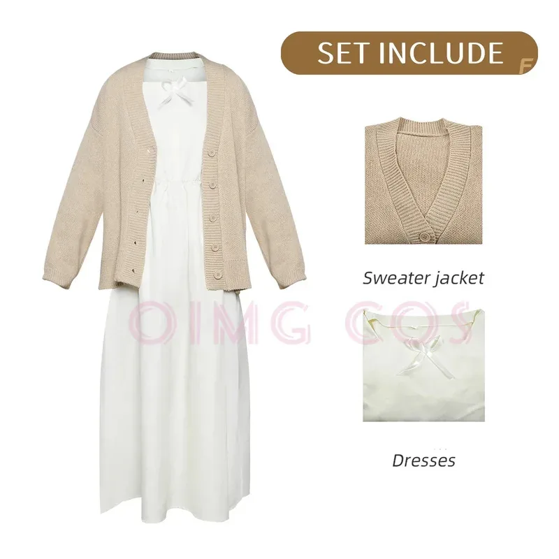 DY20Frieren At The Funeral Cosplay Frieren Pijama Kostüm Karneval Uniform Halloween Anime Party Kostüme Maskerade Frauen Game2