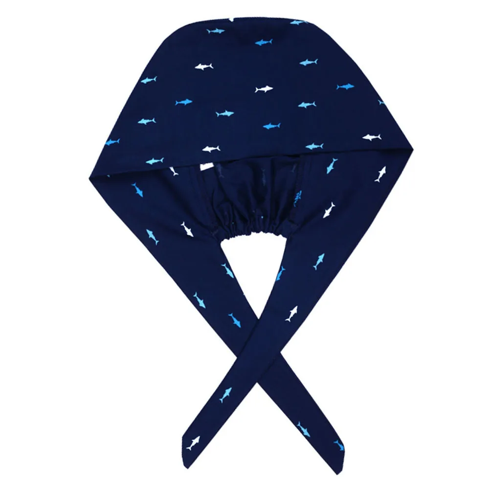 

Canvas Material Hat Working Printing Hairdresser Printed Cap Medical Staff Pharmacy Cartoon Design Breathable Sweat Adsorption