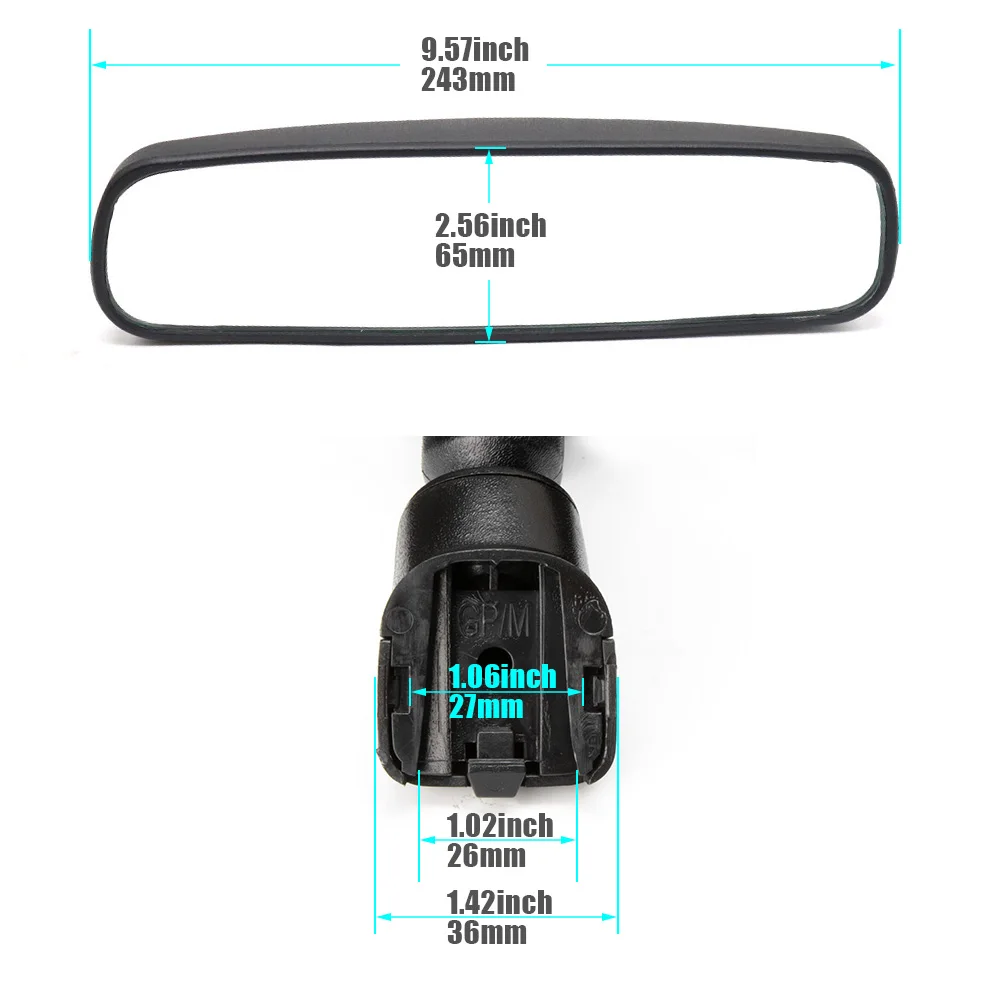 New Interior Rear View Mirror For Nissan Altima NV1500 TIIDA Feontier Qashqai Lannia Sylphy Teana Murano 96321-2DR0A 963212DR0A - Image 2