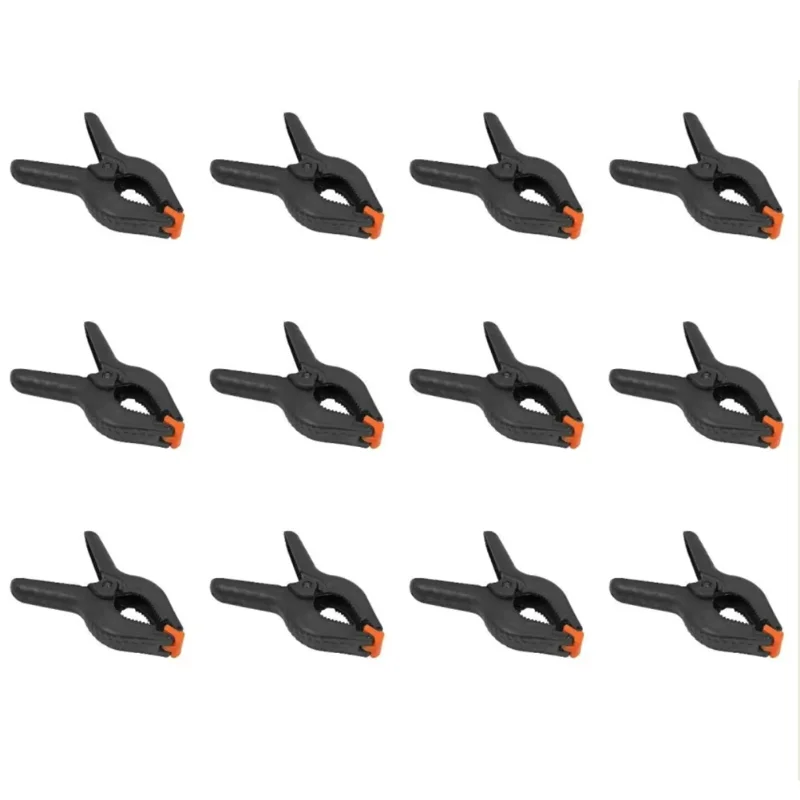 6pcs 2inch Spring Clamps Heavy Duty Plastic For Background Muslin Canvas Paper Chromakey Screen Clip Photo Studio Carpenter Tool
