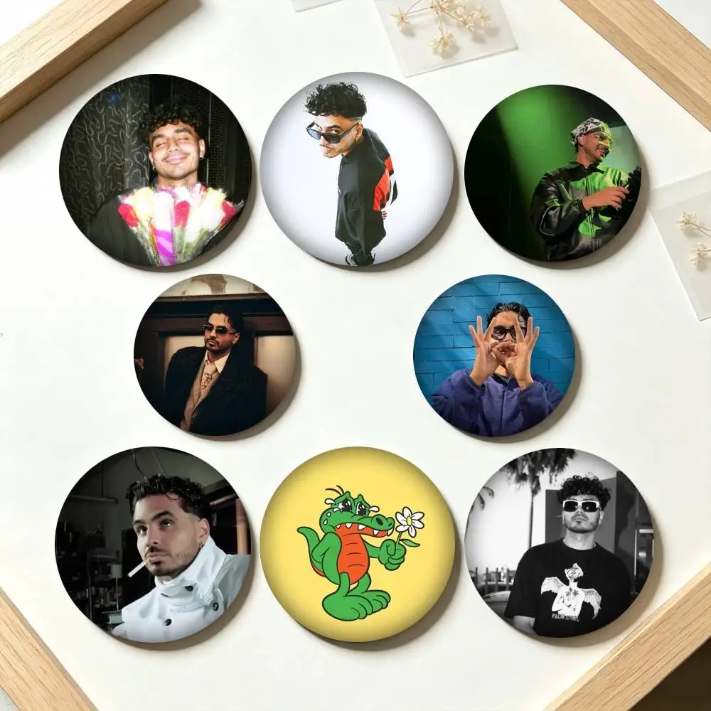 A-Alvaro DIaz Latin Rappe  25mm 32mm 44mm 58mm 75mm Brooches Badges Pins for Accessories Gift