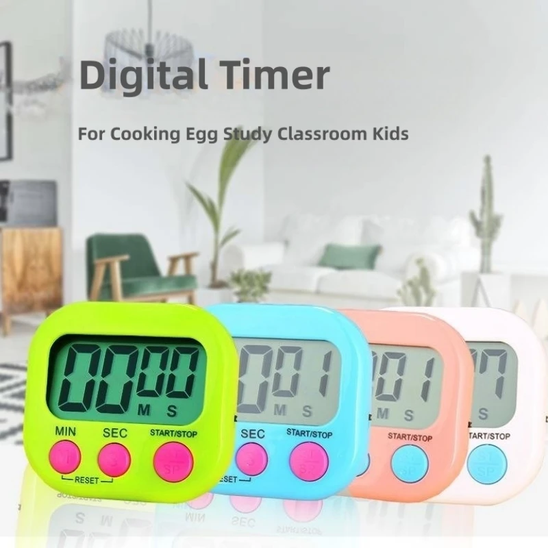 Timer Digital Chronometers For Cooking Egg Study Classroom Kids Countdown Clock Kitchen Gadgets Utensil Accessories Stopwatch