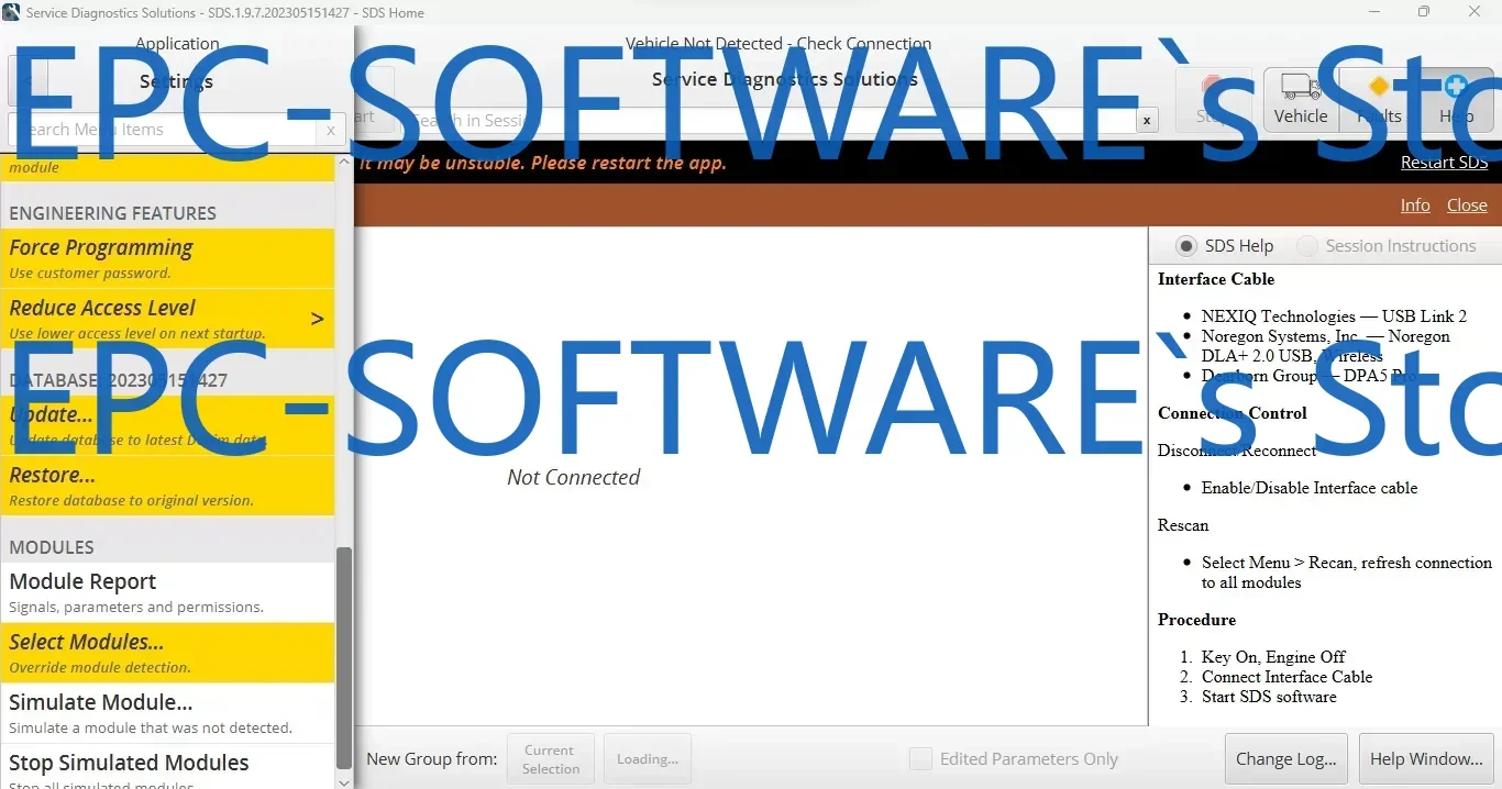 NAVISTAR Service Diagnostics Solutions Professional  SDS-Pro 1.25.20  [10.2025]