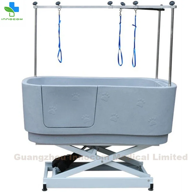 Veterinary Equipment Pet Grooming Salon Center Clinic Electric Plastic Lifting Dog Bath Tub Dog Cat Shower Spa Bathtub Price