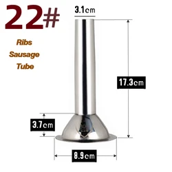 1pc Stainless Steel Sausage Filling Funnel Meat Grinder Filling Nozzle Tube Sausage Filling Handmade Sausage Tube Meat Grinder