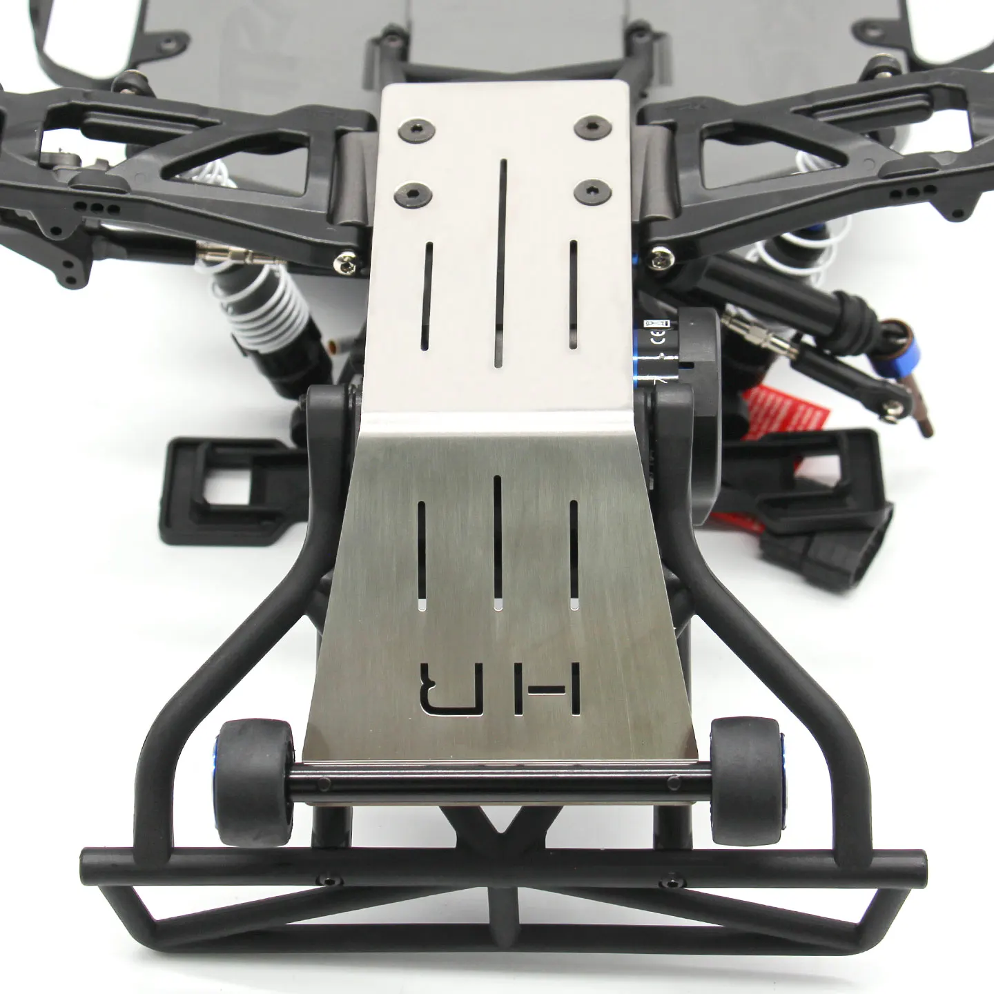 

HR Traxxas 1/10 двухколесный привод с высоким центром тяжести 272R трансмиссия Slash задняя защитная пластина из нержавеющей стали + колеса с подголовником