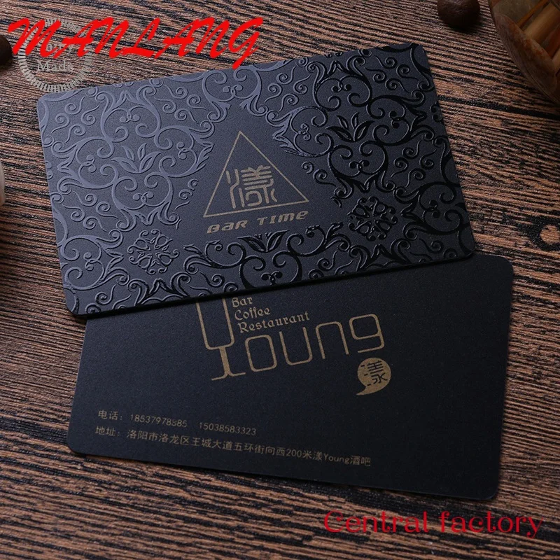 Custom  High grade custom embossed business card printing pvc cards