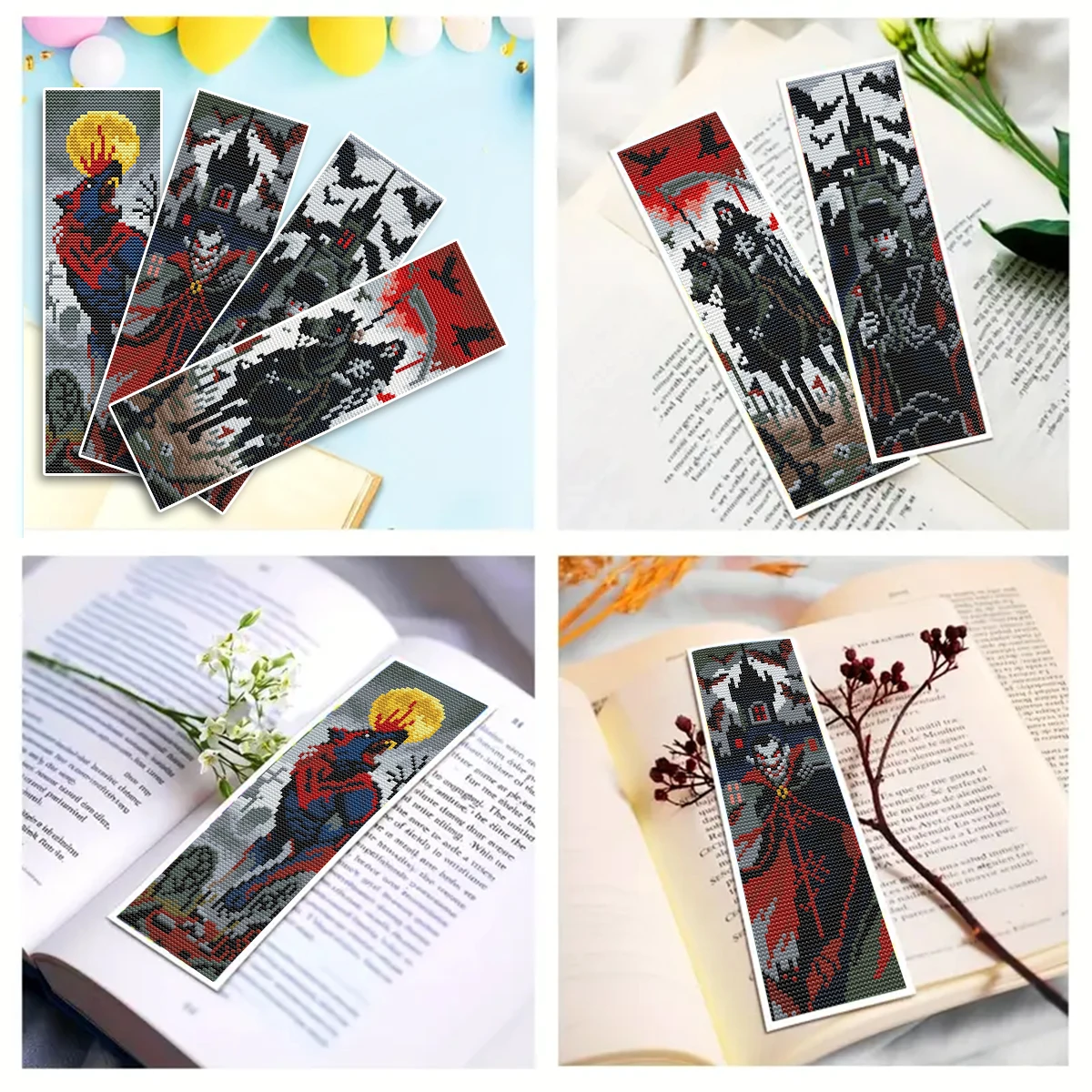 

14CT, 6X19,5 см * 7 шт., набор закладок для вышивки крестом «сделай сам», праздничный подарок, набор для вышивания для начинающих, воины и война