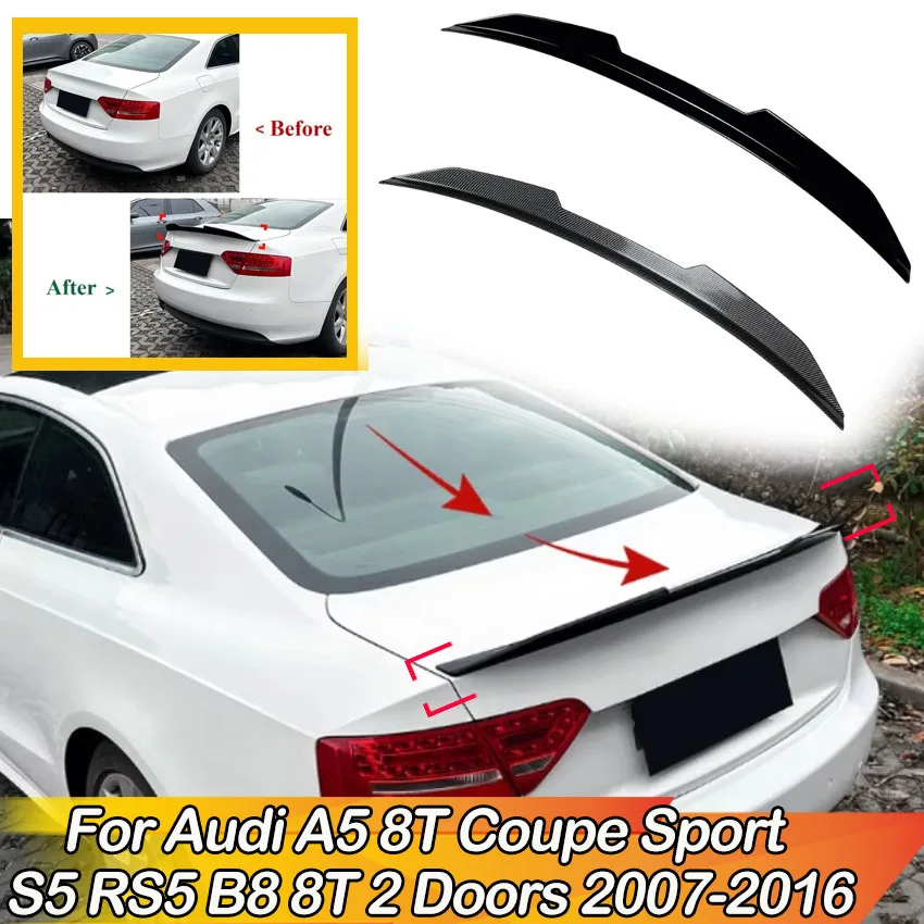

PSM Style Rear Trunk Spoiler Wing for Audi A5 8T Coupe Sport S5 RS5 B8 8T 2 Doors 2007-2016 Tail Fin Airfoil Body Kit Tuning