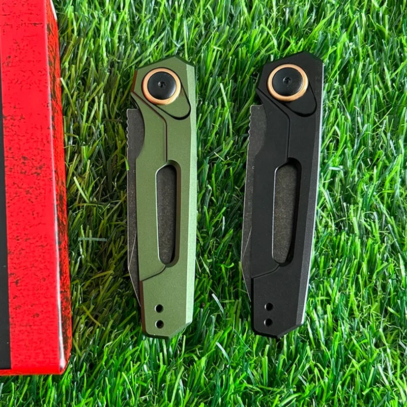 KS 7550 جيب سكين للفرد 8Cr13Mov شفرة الطيران مقبض ألمونيوم الدفاع عن النفس التخييم الصيد السكاكين في الهواء الطلق أدوات المساعدة