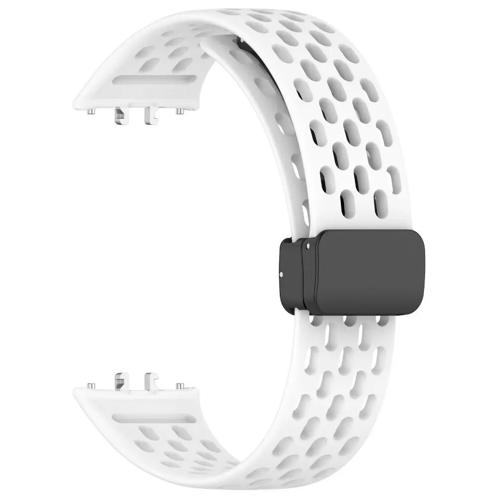 Magnetic Foldable Buckle Silicone Watch Strap Replacement Smart Watch Bracelet Breathable Accessories for Samsung Galaxy Fit3