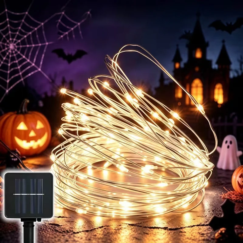 Outdoor Waterproof 8 Lighting Modes LED Solar Fairy Lights Christmas Solar String Lights Garden Yard Holiday Decor Lights