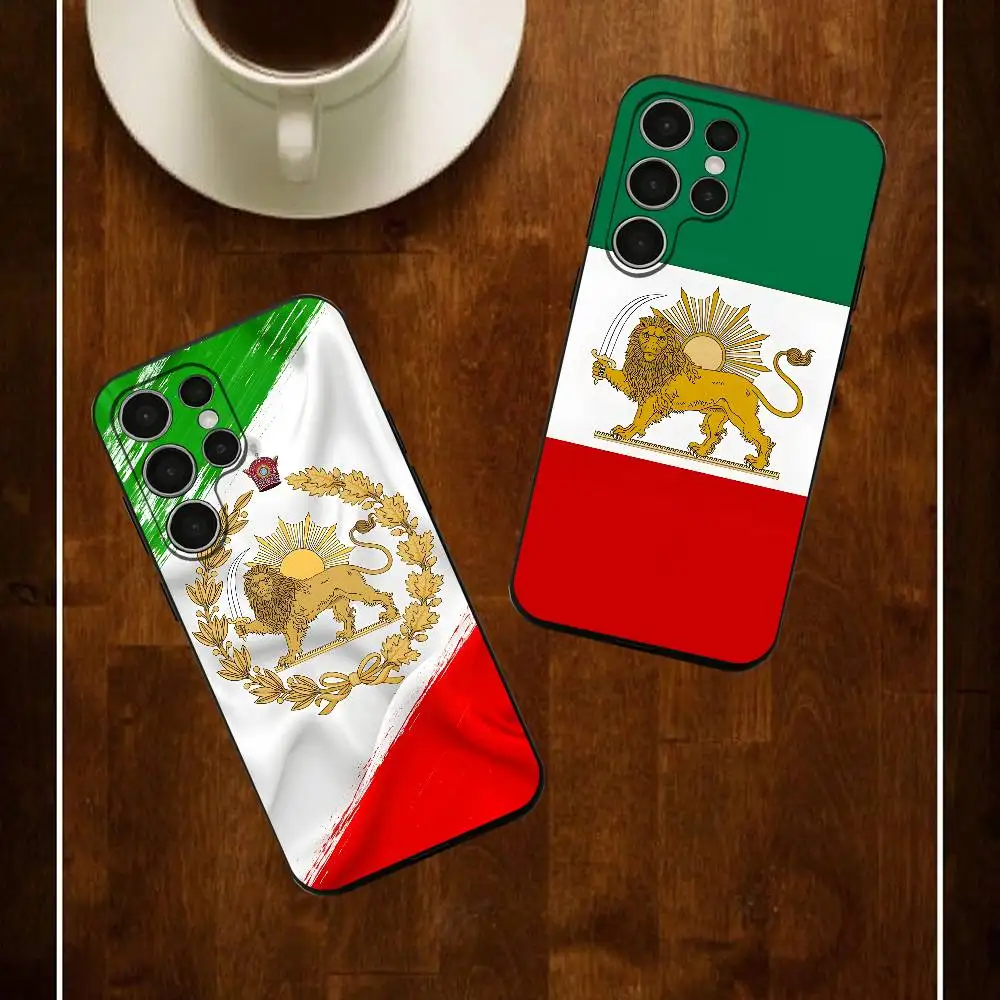

Iran Flag and Emblem Phone Case For Samsung S24 25 23 22 21 20 Plus Ultra 5G Lite Shockproof Cover