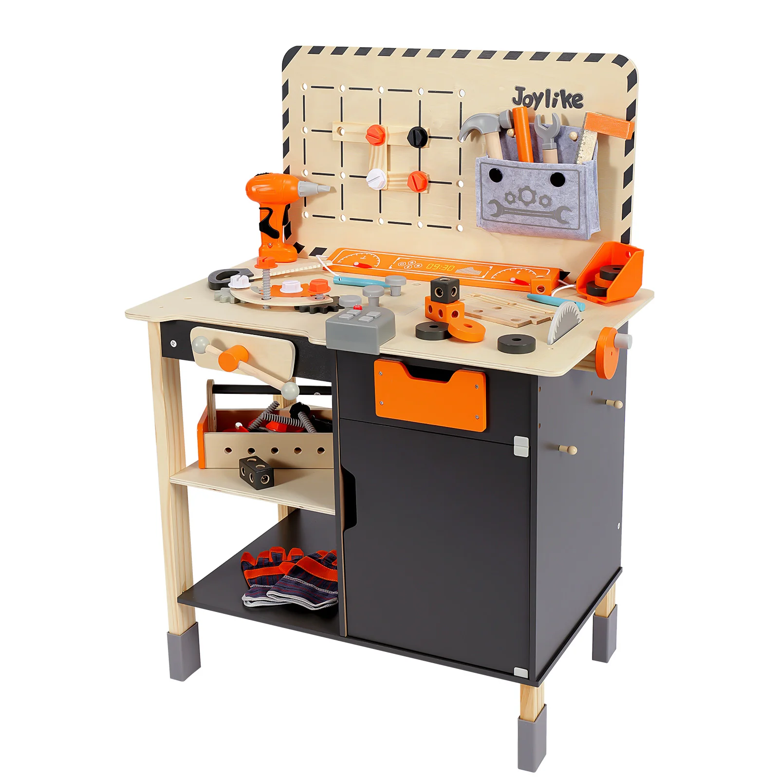 Joylike Kids Tool Set - Premium Wooden Toddler Tool Bench with Tools