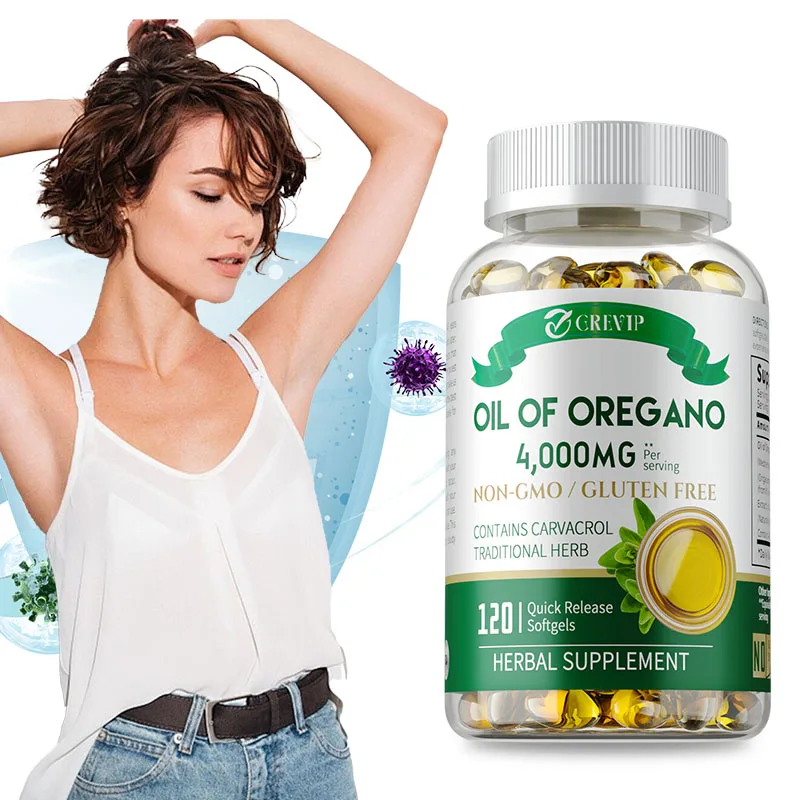 

Oil of Oregano 4000MG - Natural Antioxidant, Supports Digestion, Skin Health, Strengthens Immune Defense, Efficient Absorption