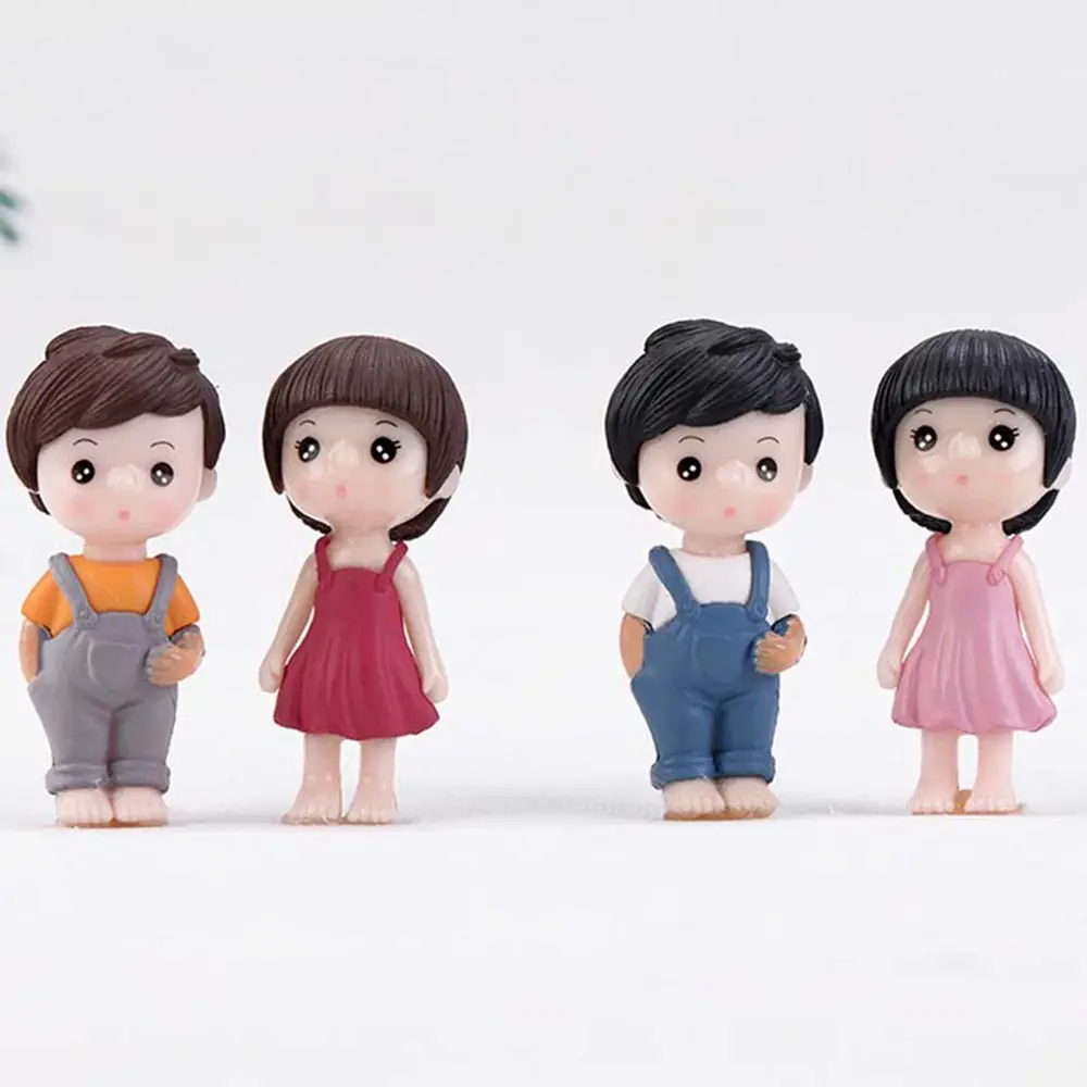 Gift With Chair Grandpa Sweety Lovers Home Dollhouse Grandma Fairy Garden Figurines Christmas Decoration Ornaments Miniatures