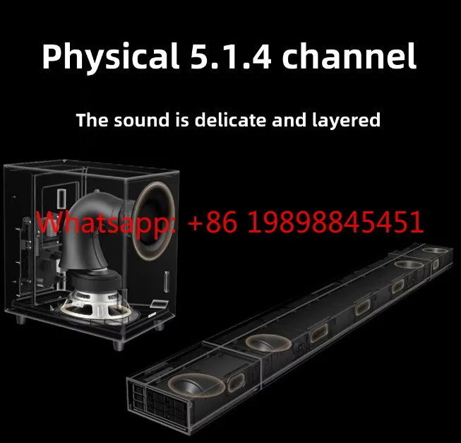 TV Audio System Detachable Wireless Surround 8 Inch 200W Subwoofer 8 Speakers With USB