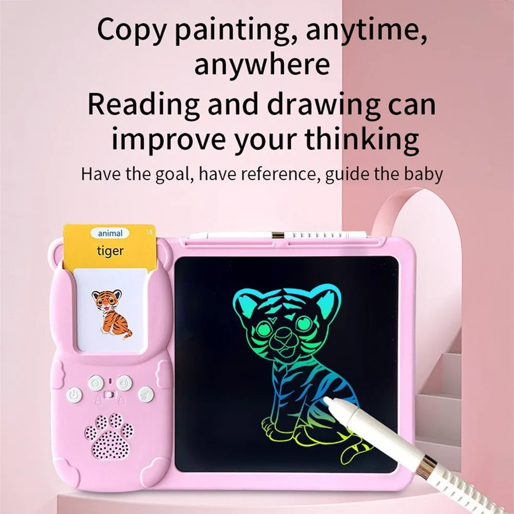 2 in 1 Talking Tablet Build Writing 112 Cards Learning Machine Toy Abundant Kids Language Learning Education Educational Toys