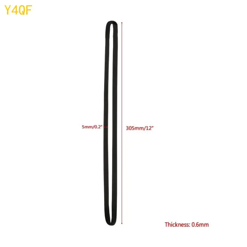 Y4QF 2PCSドライブベルトラバーターンテーブルトランスミッションストラップ627mm x 4 mm x 0.6mmReplacementアクセサリーフォノテープラバーベルト