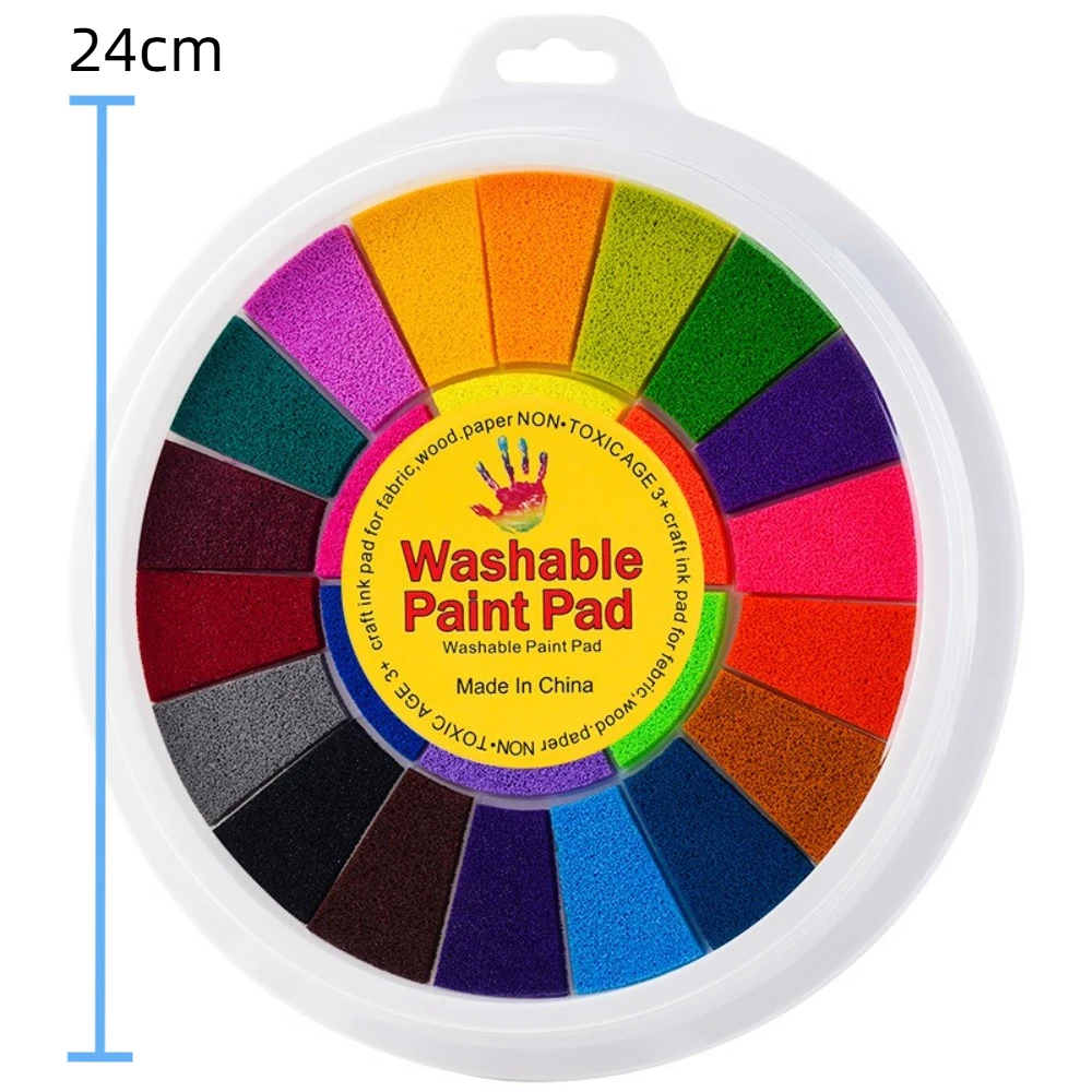 6/12/24 /36Color Finger Painting Kit Funny Washable Drawing Toys Montessori Learning DIY Crafts Finger Paint Set Kids Student