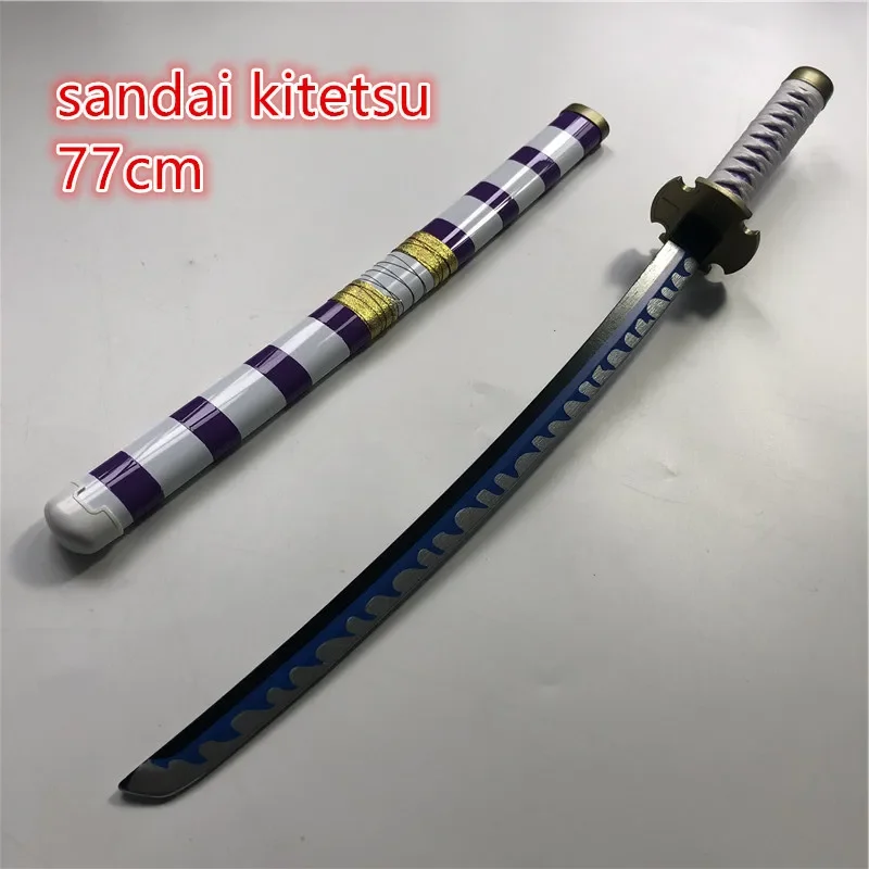 1:1 Cosplay Sandai Kitetsu Thanh Kiếm Vũ Khí Vũ Trang Thanh Katana Espada Gỗ Ninja Dao Samurai Thanh Kiếm Chống Đỡ Đồ Chơi Dành Cho Thanh Thiếu Niên 100Cm