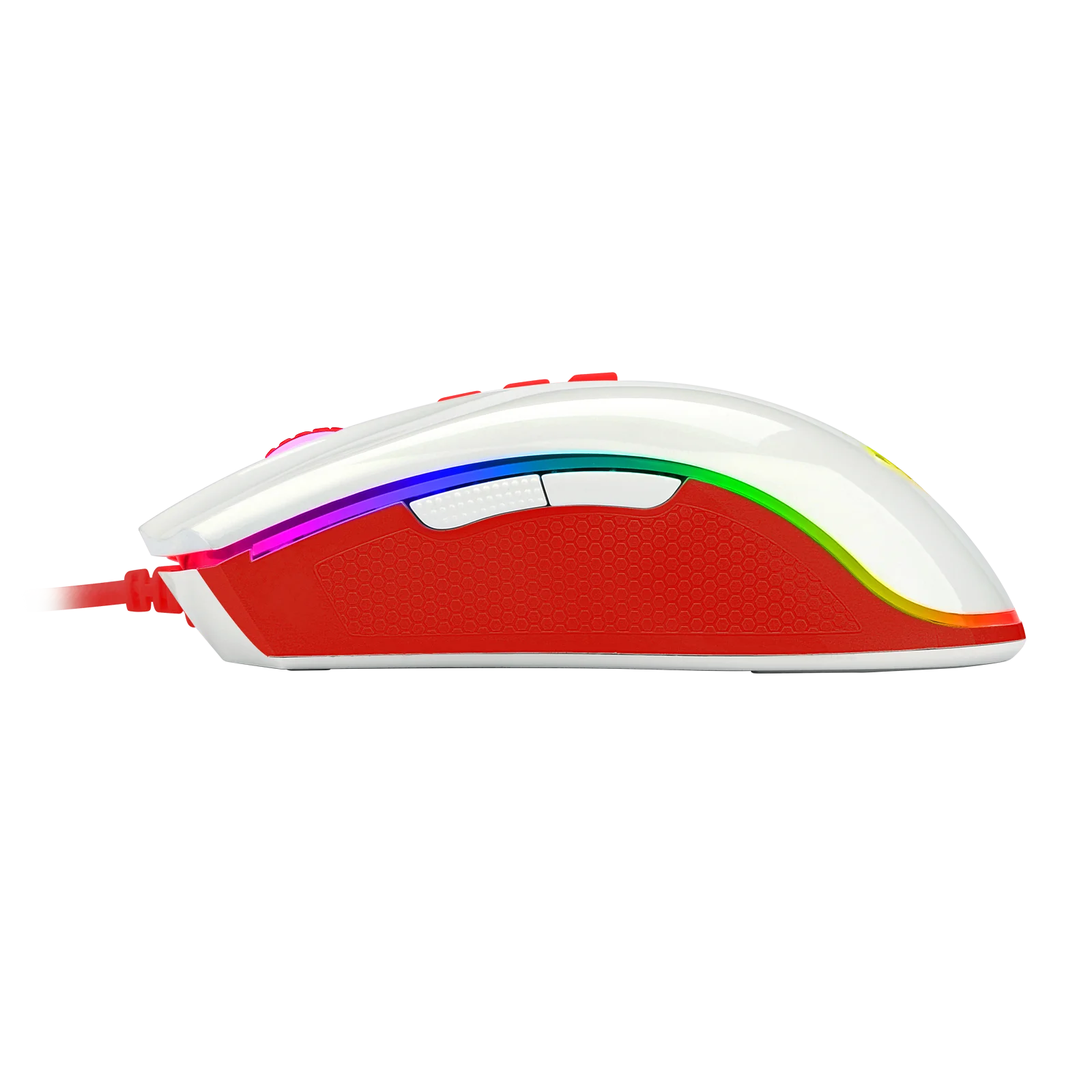 Redragon m711 cobra gaming mouse 16.8 milhões rgb cor retroiluminado 10,000 dpi ajustável aperto confortável 7 botões programáveis