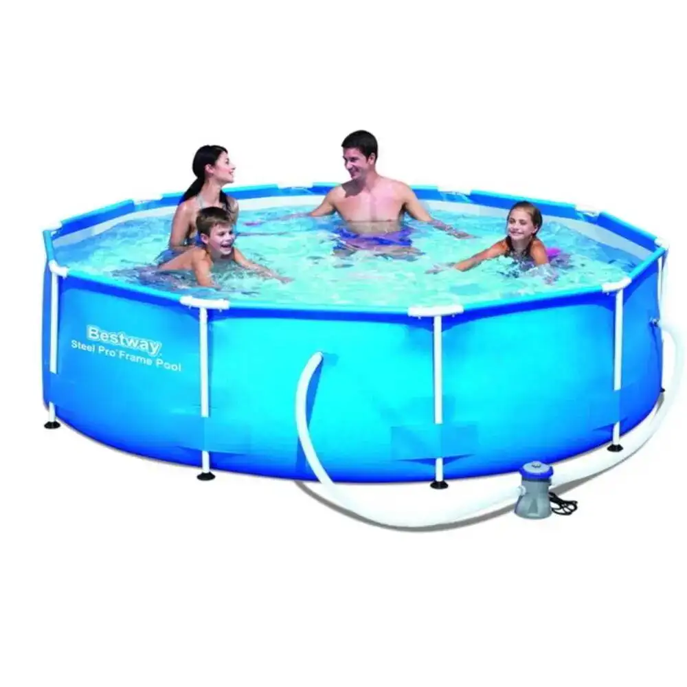 

56416 Bestway STEEL PRO MAX 366*76cm Frame Swimming Pool No Filter 12'*30" Outdoor Above Ground Thick Paddling Pool-pond