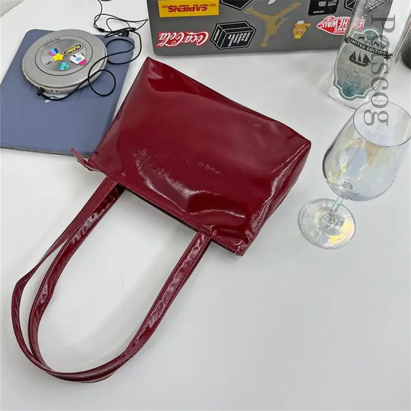 Y2k Small Silver PU Leather Shoulder Side Bags For Women 2023 Luxury Solid Color Fashion Phone Handbags And Purses Underarm Bag