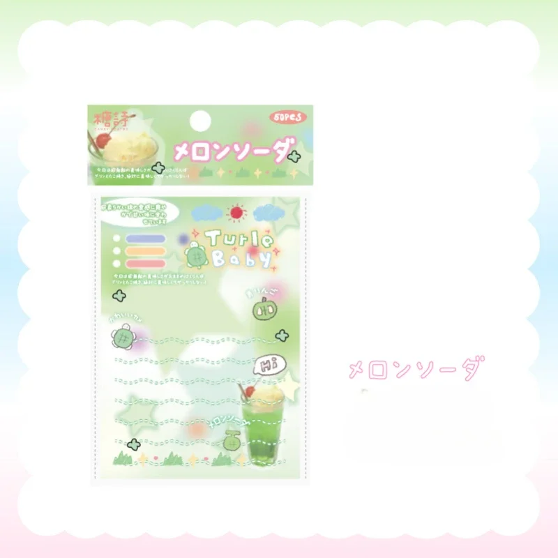 50 vellen/stk leuke cartoon memoblok voor kinderen panda scrapbooking memoblok kawaii notitieblok studentenbenodigdheden