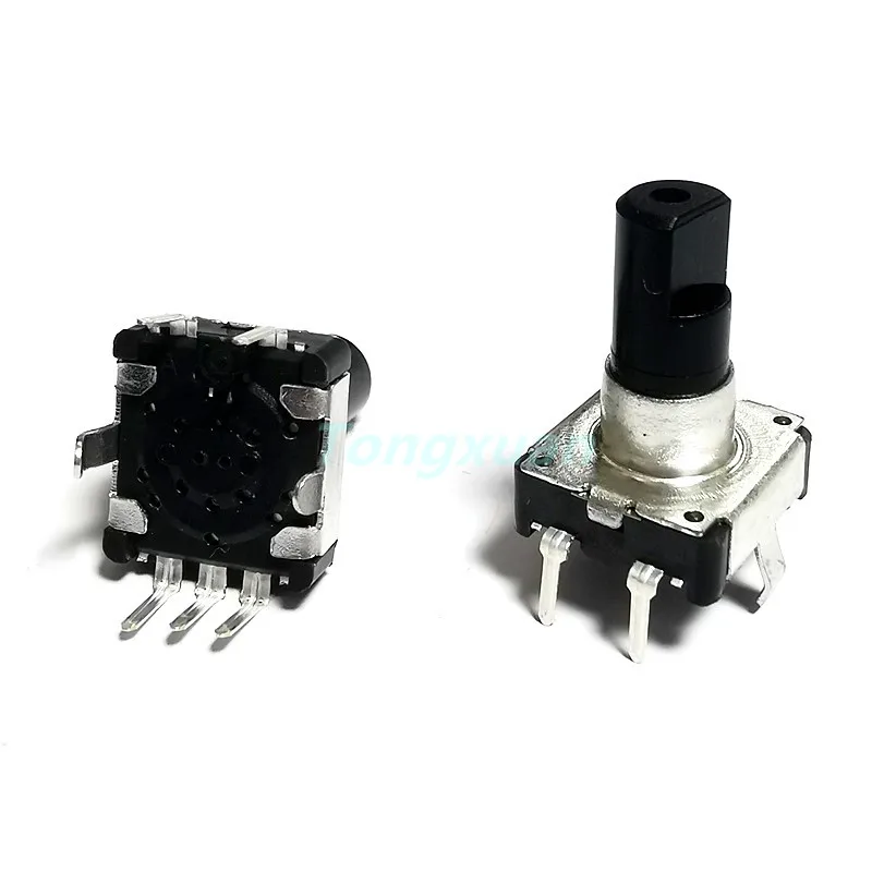 1PC 360 Degree Rotary Encoder EC12 RE12 Audio Encoder Coding 5Pin 30 Position With Push Button Switch Handle Length 13.5MM