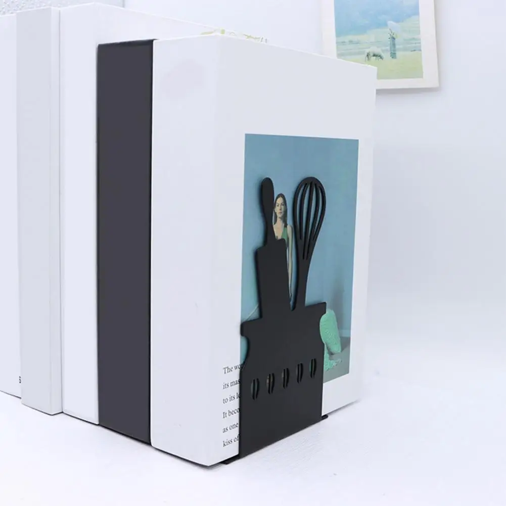 

Элегантные книжные скобы, металлические концы для книг для полок, стильные предметы первой необходимости для кухни, сверхмощные нескользящие подставки для книг для декора домашнего офиса