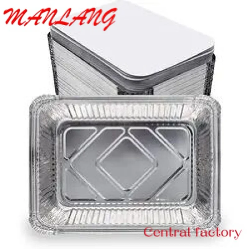 CustomCustom Fast Food Aluminum Foil Food Container/Box Disposable Aluminum Tin Foil Baking Pans/Tray/Dishes/Plates For Food Pac