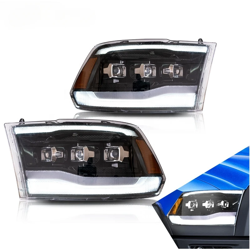 Car Lamp Assembly For Dodge Ram 1500/RAM 2500/RAM 3500 Headlights 2009-2018/Ram 1500 Classic 2019-2021 Headlamps